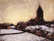 Edvard Munch Church painting